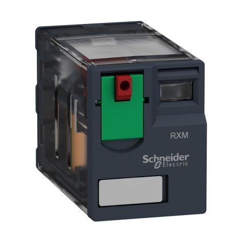 Schneider Zelio RXM - Relay Miniature Plug-in relay - 2 C/O - 230V - AC 12A - without LED - RXM2AB1P7