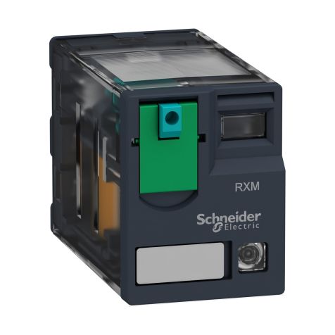 Schneider Zelio RXM - Relay Miniature Plug-in relay - 3 C/O - 24V - DC - 10A with LED - RXM3AB2BD