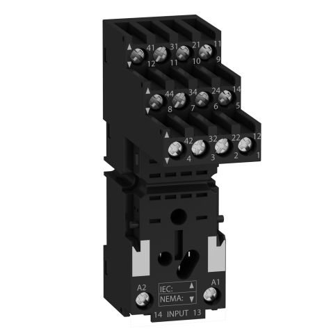 Schneider Zelio RXZ - Relay socket separate contact - 10A - < 250V - connector - for relay RXM4.. - RXZE2S114M