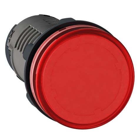 Schneider Pilot light XA2 - 22mm - Red - integral LED - 110 V AC - screw clamp terminals - XA2EVM4LC