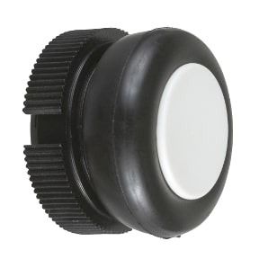 Schneider Pushbutton head, Harmony XAC, plastic, White, booted, spring return - XACA9411