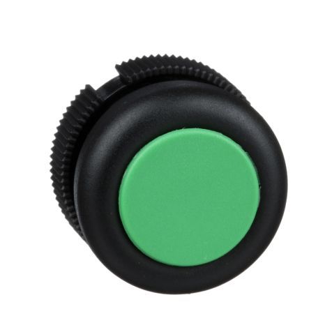 Schneider Pushbutton head, Harmony XAC, plastic, Green, booted, spring return - XACA9413