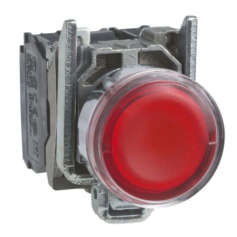 Schneider illum PushButton - XB4 - Red -  LED - 24V AC/DC - XB4BW34B5