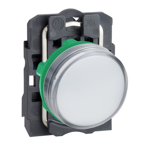 Schneider Pilot light XB5 - 22mm - White - integral LED - 230...240V AC - XB5AVM1